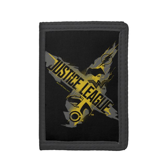 Justice League | Justice League & Team Symbols Tri-fold Wallet (Front Vertical)