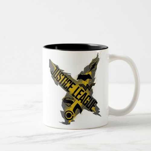 Justice League  Justice League  Team Symbols Two_Tone Coffee Mug