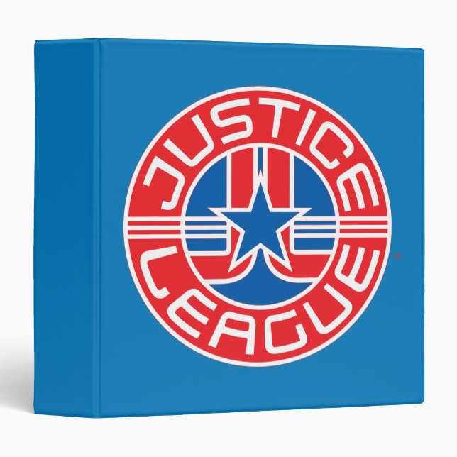 Justice League Logo 3 Ring Binder (Front/Spine)
