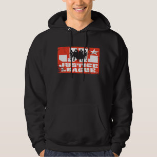 Justice League Logo and Character Silhouettes Hoodie