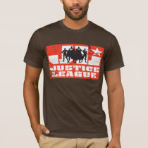 Justice League Logo and Character Silhouettes T-Shirt