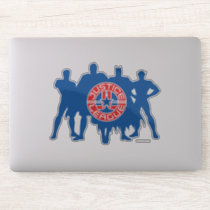 Justice League Logo and Solid Character Background Sticker