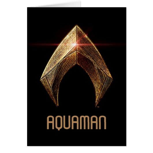 Justice League | Metallic Aquaman Symbol Cards (Front)