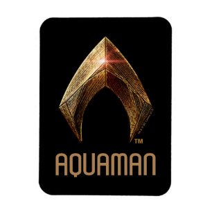 Justice League Metallic Aquaman Symbol Magnet
