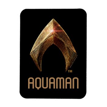 Justice League | Metallic Aquaman Symbol Magnet by justiceleague at Zazzle