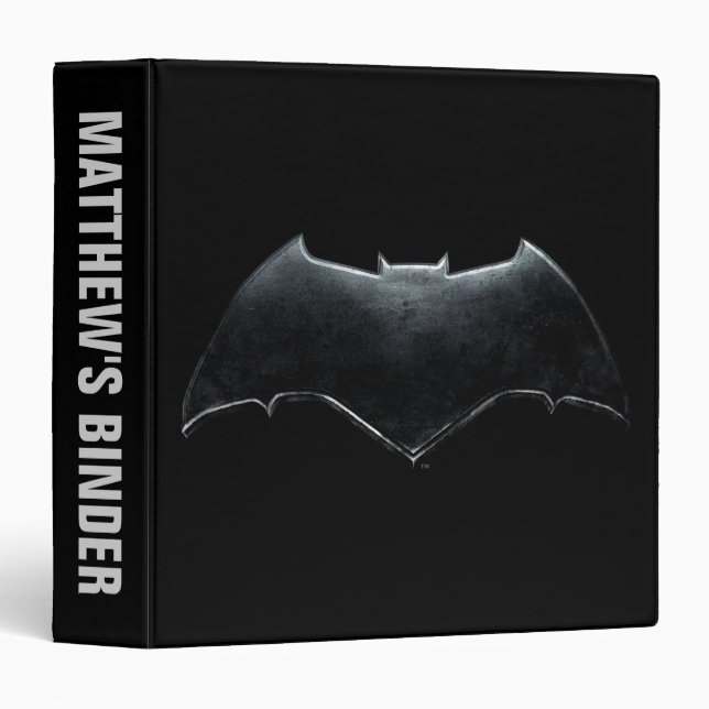 Justice League | Metallic Batman Symbol Binder (Front/Spine)