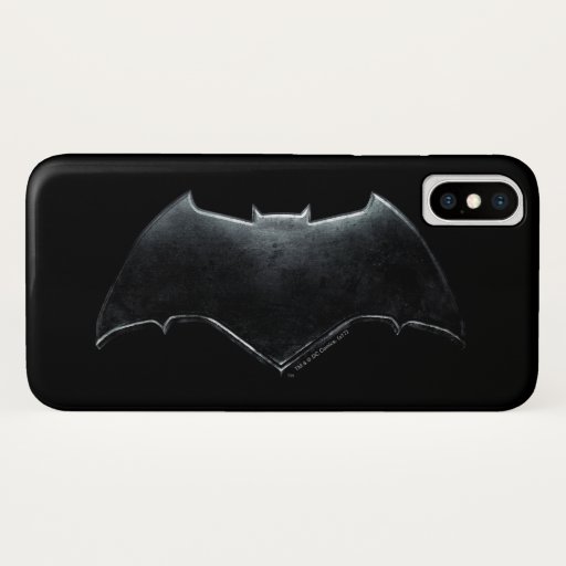 Justice League | Metallic Batman Symbol iPhone X Case