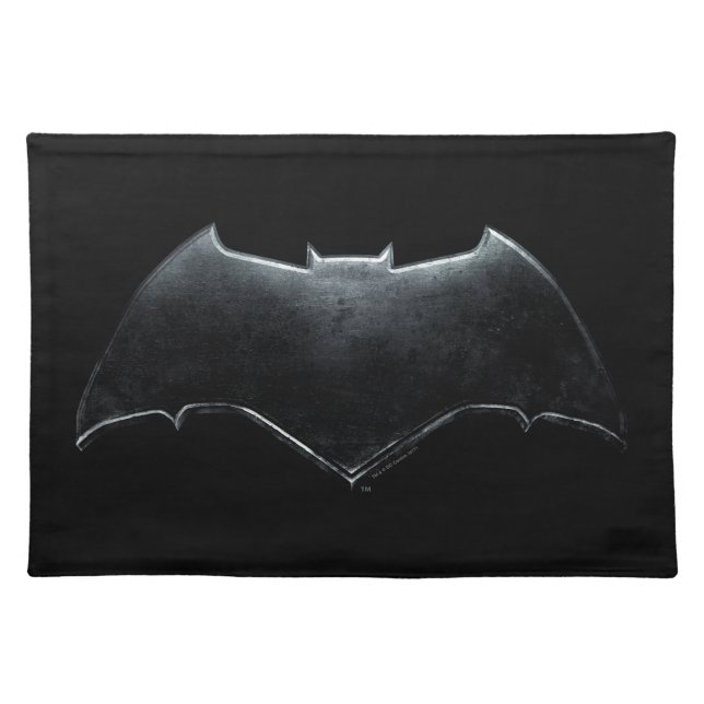 Justice League | Metallic Batman Symbol Cloth Placemat (Front)