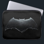 Justice League | Metallic Batman Symbol Laptop Sleeve<br><div class="desc">This is Batman's worn metallic bat symbol from the Justice League movie.</div>