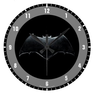 Justice League | Metallic Batman Symbol Large Clock