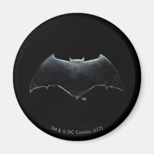 Justice League Metallic Batman Symbol Magnet