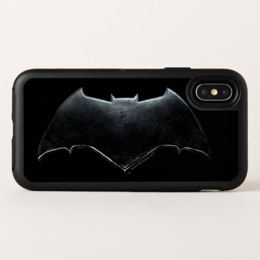 Justice League | Metallic Batman Symbol OtterBox Symmetry iPhone X Case