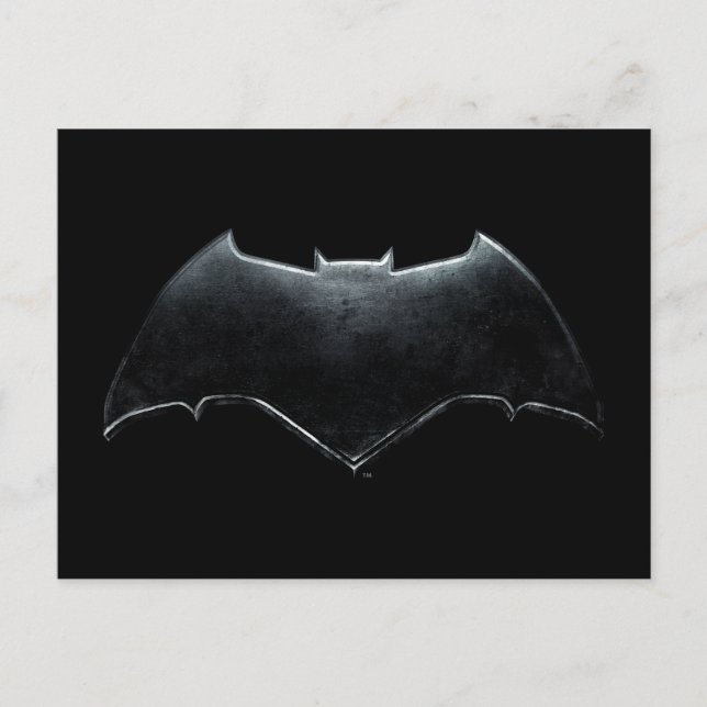 Justice League | Metallic Batman Symbol Postcard (Front)