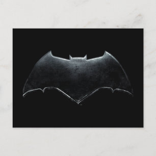 Justice League   Metallic Batman Symbol Postcard