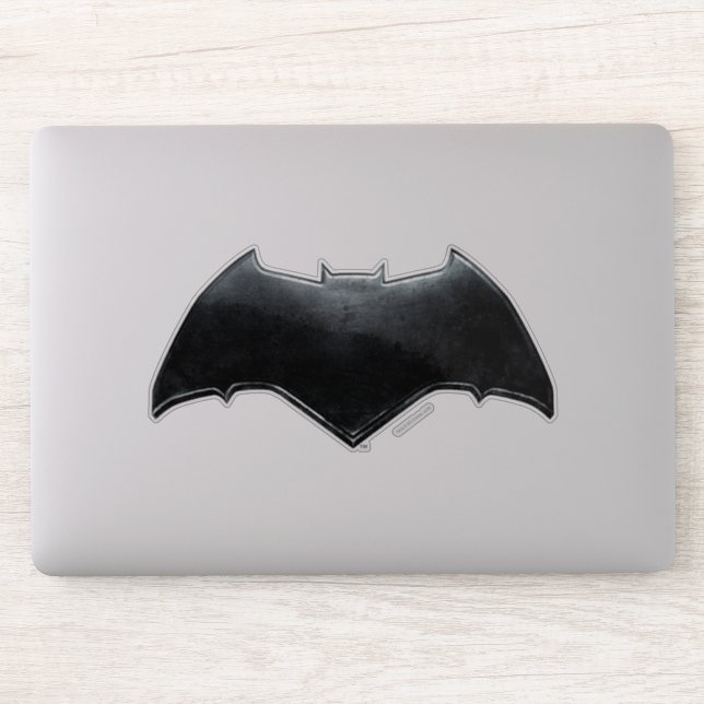 Justice League | Metallic Batman Symbol Sticker (Computer)