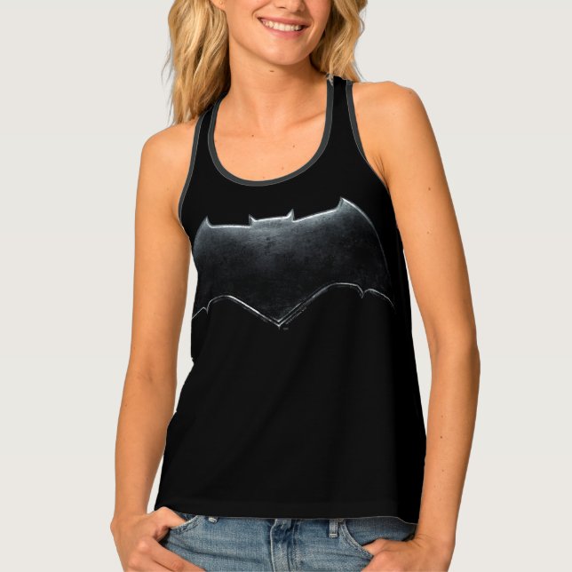 Justice League | Metallic Batman Symbol Tank Top (Front)