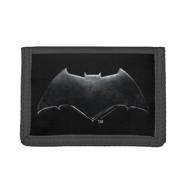 Justice League | Metallic Batman Symbol Tri-fold Wallet (Front)