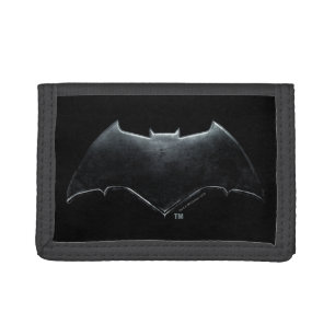 Justice League Metallic Batman Symbol Trifold Wallet