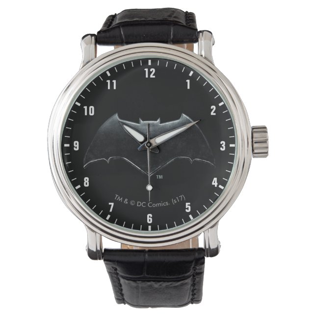 Justice League | Metallic Batman Symbol Watch (Front)