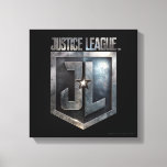 Justice League | Metallic JL Shield Canvas Print