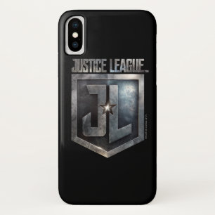 Justice League Metallic JL Shield iPhone X Case