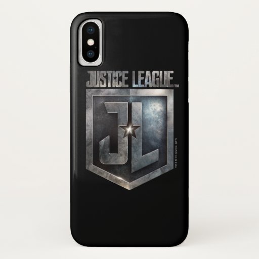 Justice League | Metallic JL Shield iPhone X Case