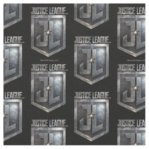 Justice League | Metallic JL Shield Fabric