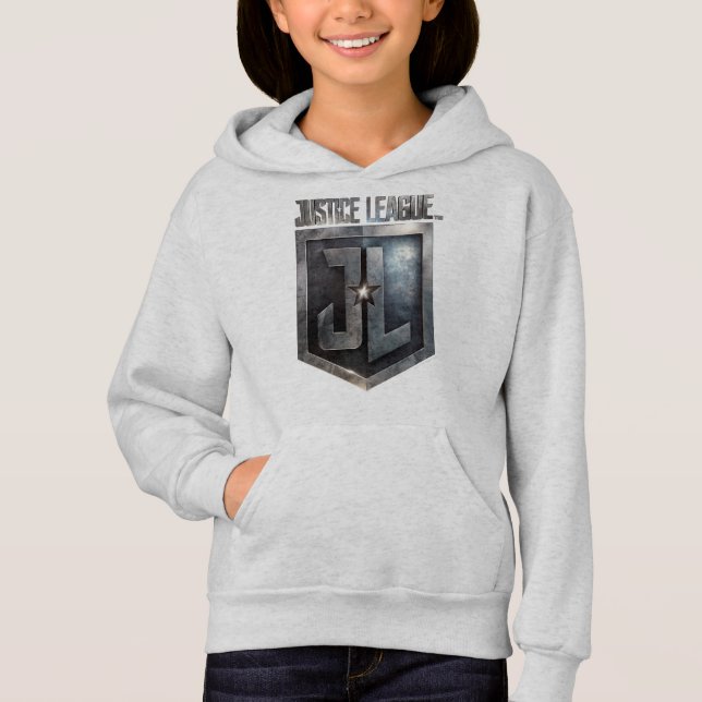 Justice League | Metallic JL Shield Hoodie (Front)