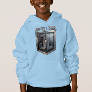 Justice League Metallic JL Shield Hoodie