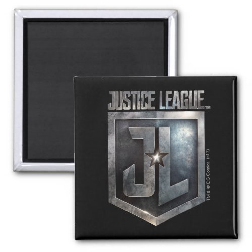Justice League  Metallic JL Shield Magnet