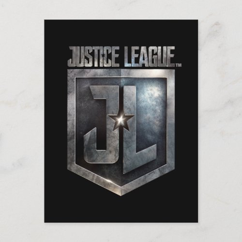 Justice League  Metallic JL Shield Postcard