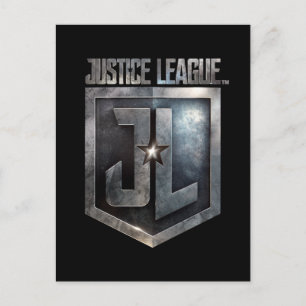 Justice League Metallic JL Shield Postcard