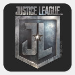 Justice League | Metallic JL Shield Square Sticker