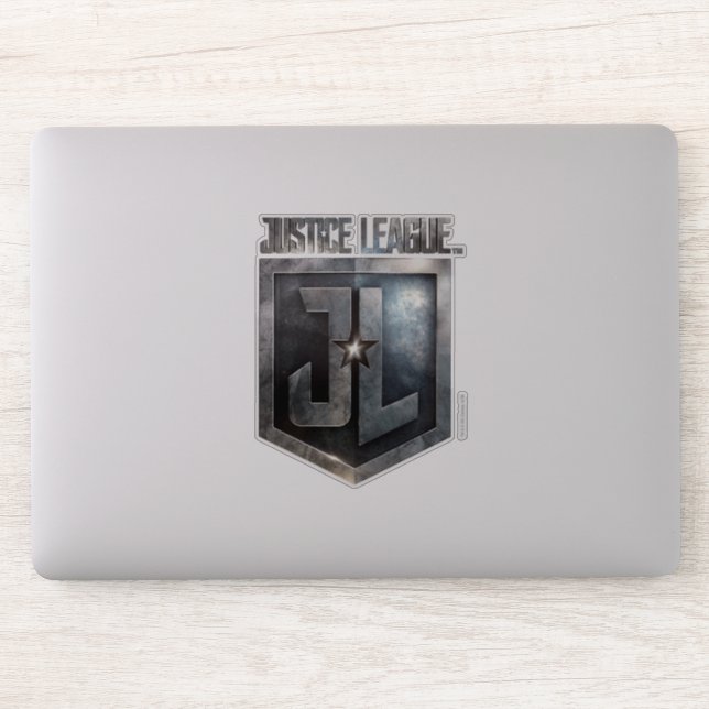 Justice League | Metallic JL Shield Sticker (Computer)