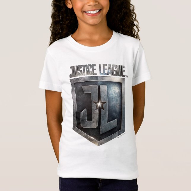 Justice League | Metallic JL Shield T-Shirt (Front)