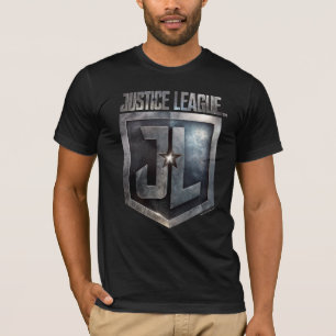 Justice League Metallic JL Shield T-Shirt