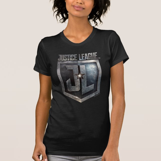Justice League | Metallic JL Shield T-Shirt (Front)