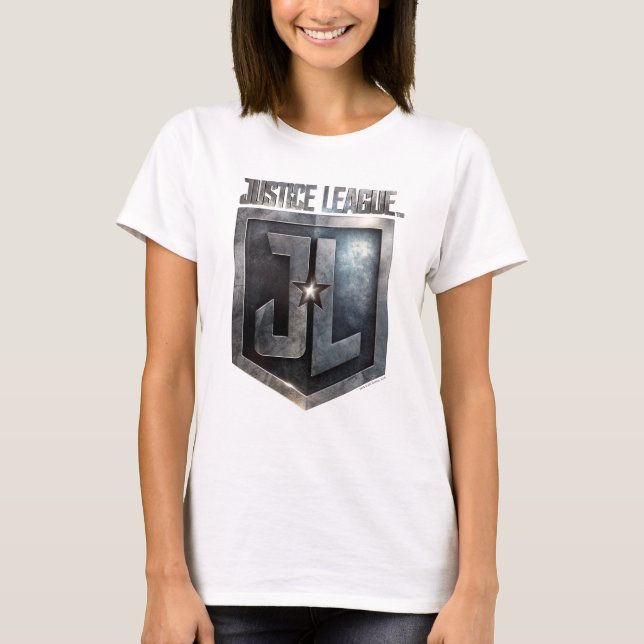 Justice League | Metallic JL Shield T-Shirt (Front)