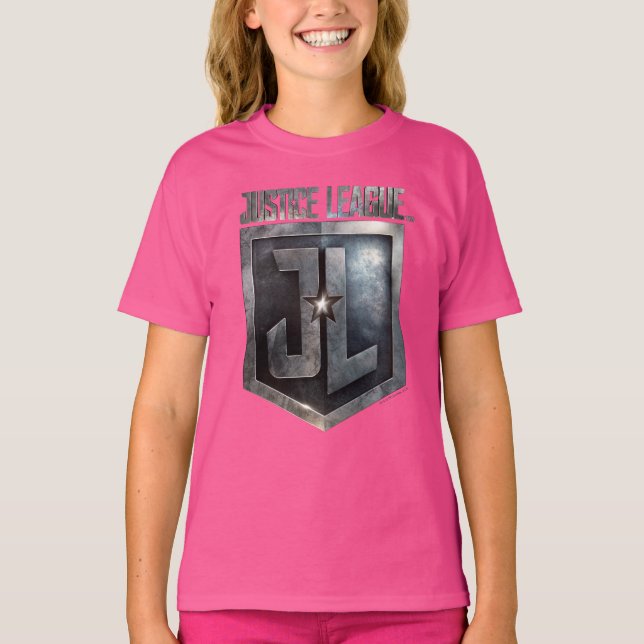 Justice League | Metallic JL Shield T-Shirt (Front)