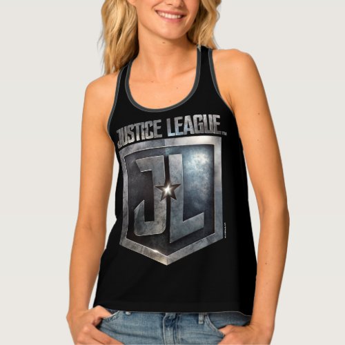 Justice League  Metallic JL Shield Tank Top