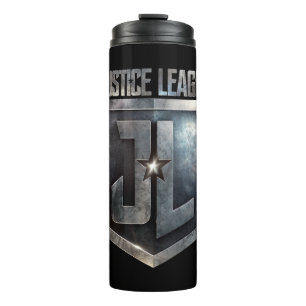 Justice League   Metallic JL Shield Thermal Tumbler