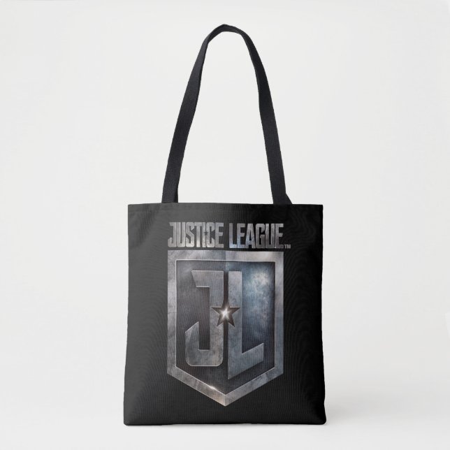Justice League | Metallic JL Shield Tote Bag (Front)