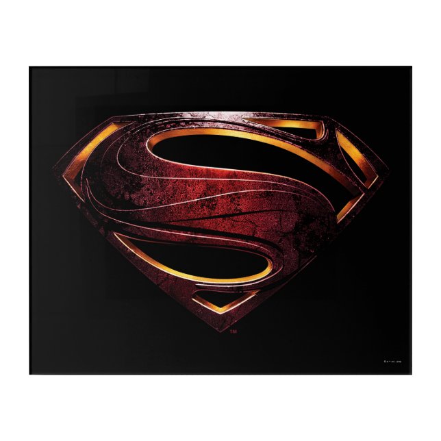Justice League | Metallic Superman Symbol Acrylic Print (Front)
