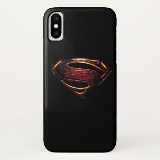Justice League | Metallic Superman Symbol iPhone X Case