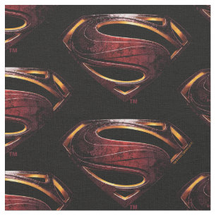Justice League   Metallic Superman Symbol Fabric