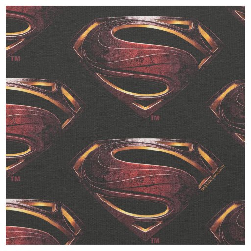 Justice League | Metallic Superman Symbol Fabric