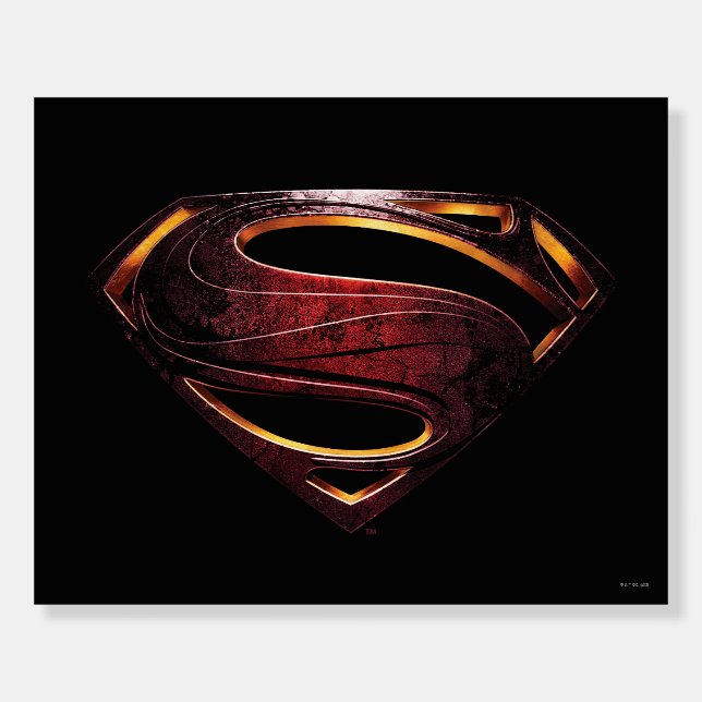 Justice League | Metallic Superman Symbol Foam Board (Front)