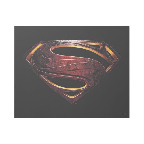Justice League  Metallic Superman Symbol Gallery Wrap
