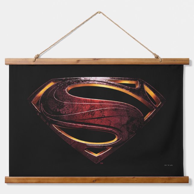 Justice League | Metallic Superman Symbol Hanging Tapestry (Front)