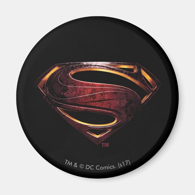 Justice League | Metallic Superman Symbol Magnet (Front)
